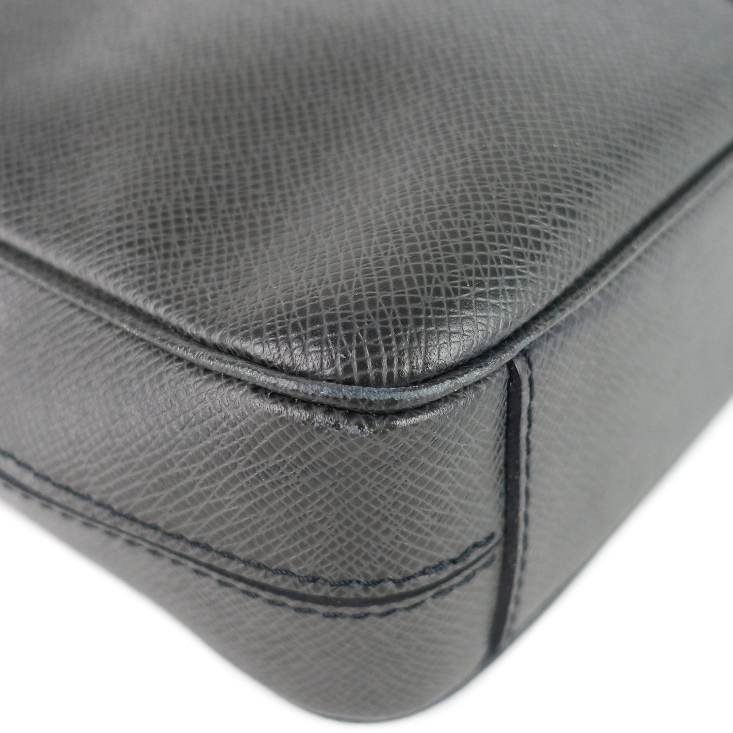 Louis Vuitto Porte-Document Voyage Ardoise Leather Briefcase Bag