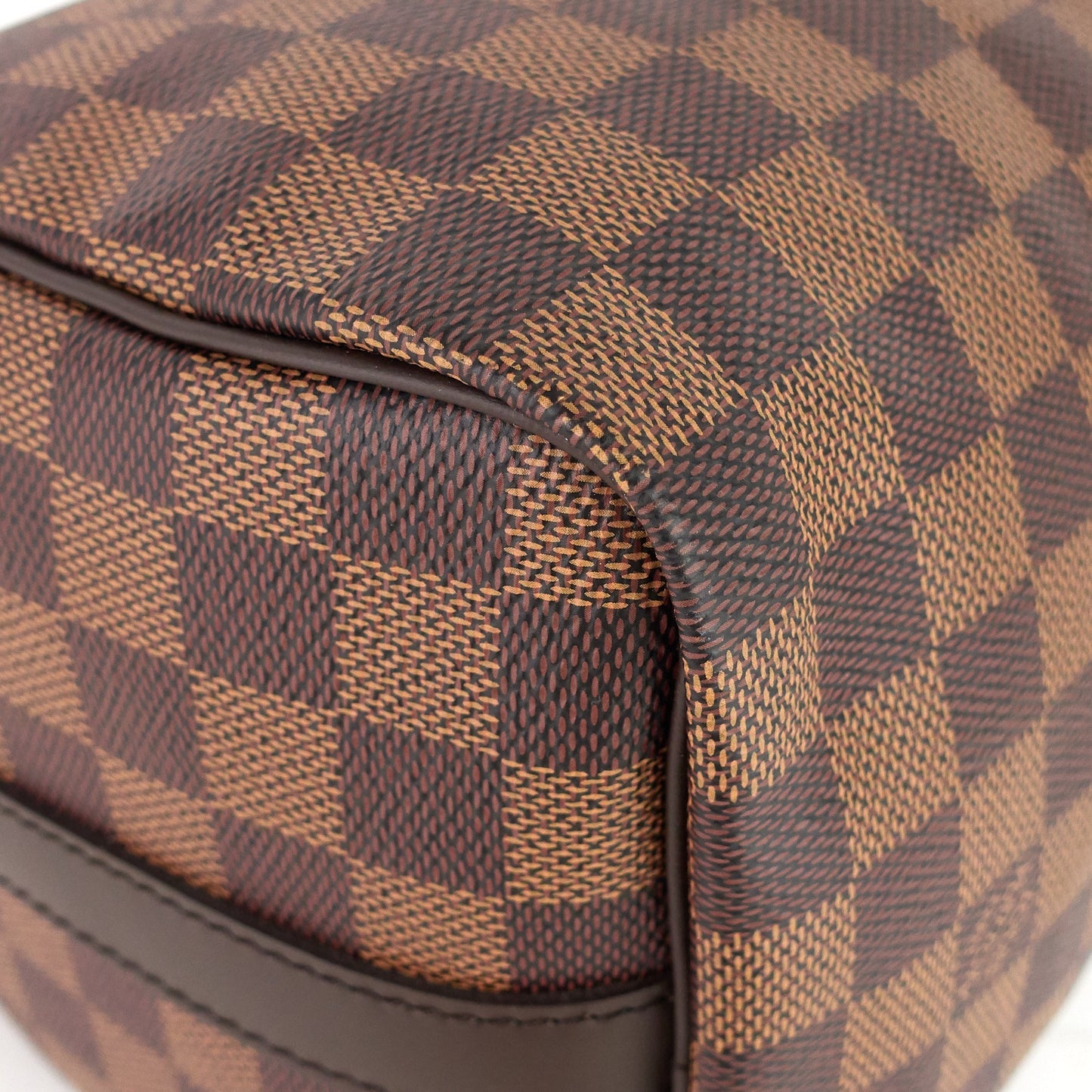 Louis Vuitto Speedy 25 BandouliÃ¨re Damier Ebene Canvas Bag