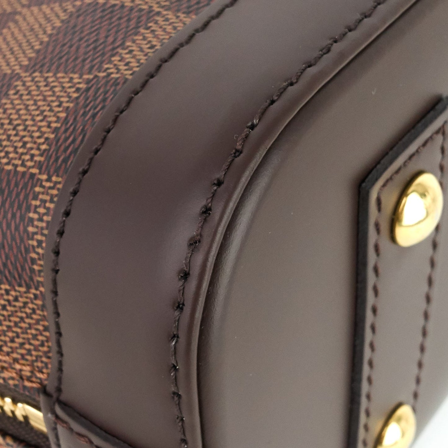 Louis Vuitto Alma BB Damier Ebene Canvas Handbag