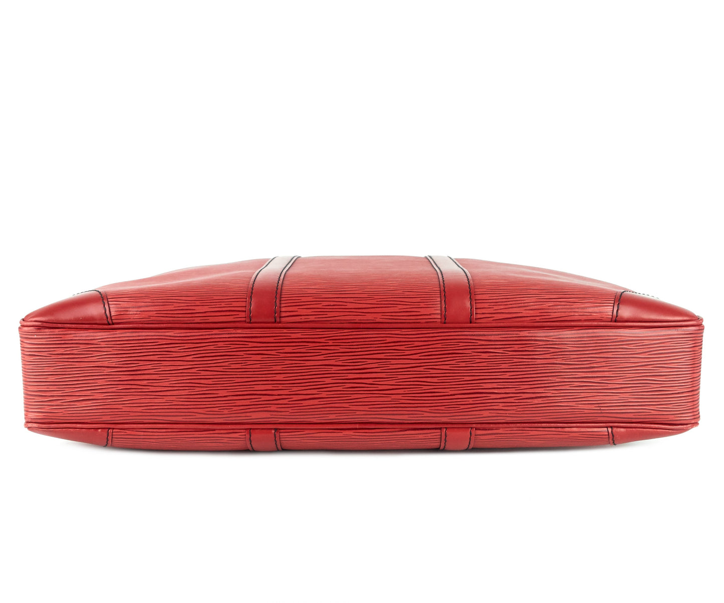 Louis Vuitto Porte-Documents Voyage Red Epi Leather Briefcase Bag