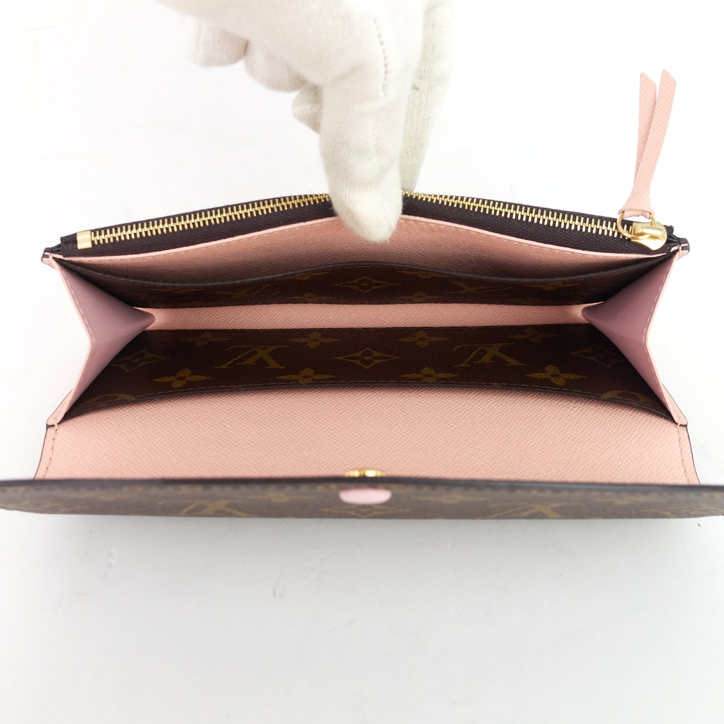 Louis Vuitto Emilie Monogram Canvas Wallet