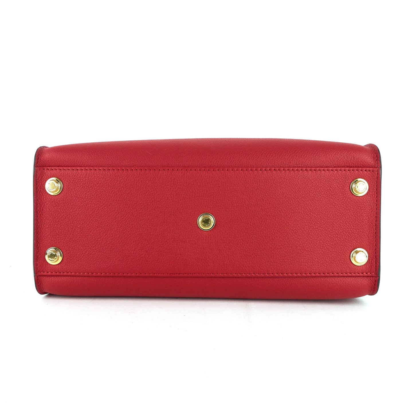 Louis Vuitto On My Side Pirate Red Calfskin and Monogram Canvas Tote Bag