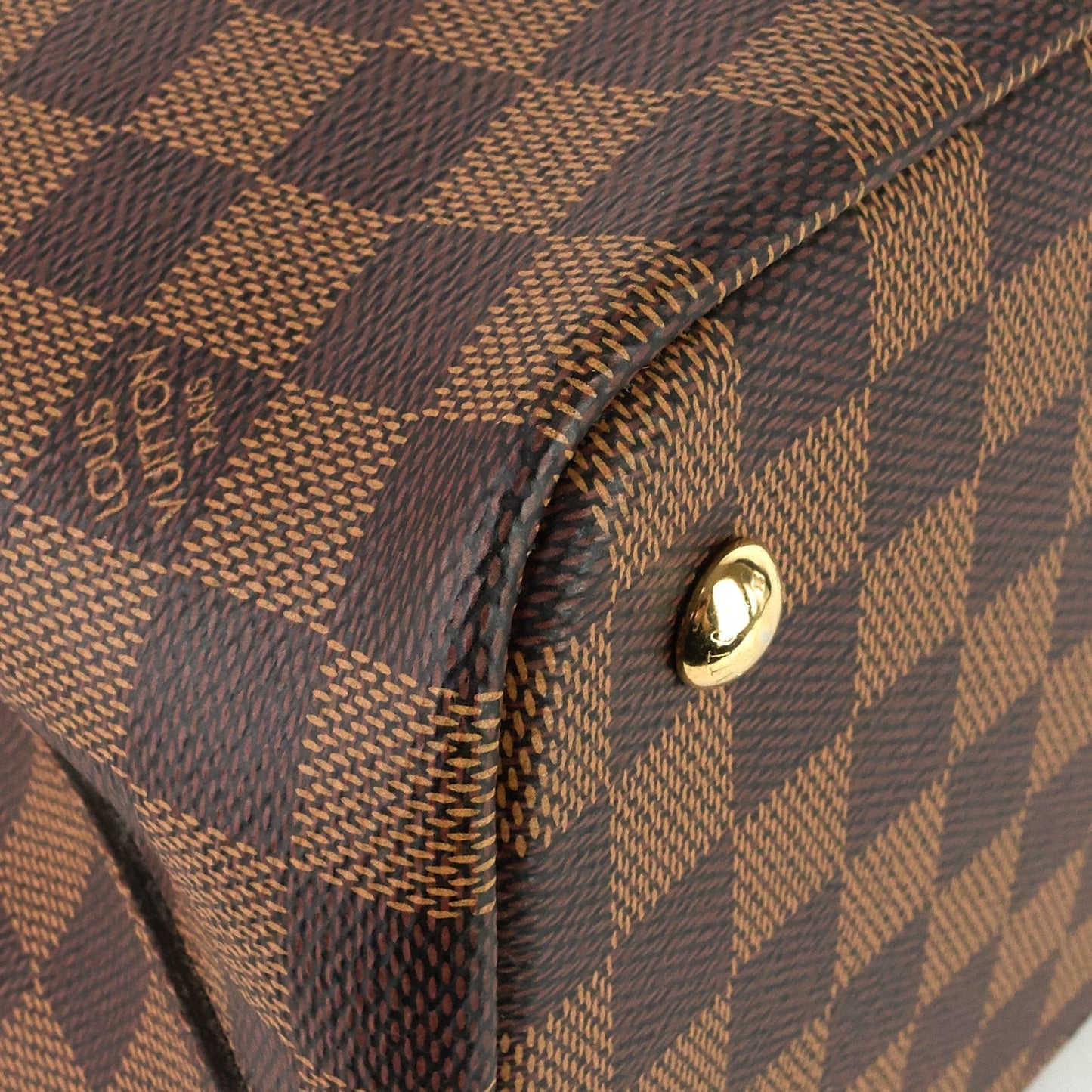 Louis Vuitto Kensington Damier Ebene Canvas Tote Bag