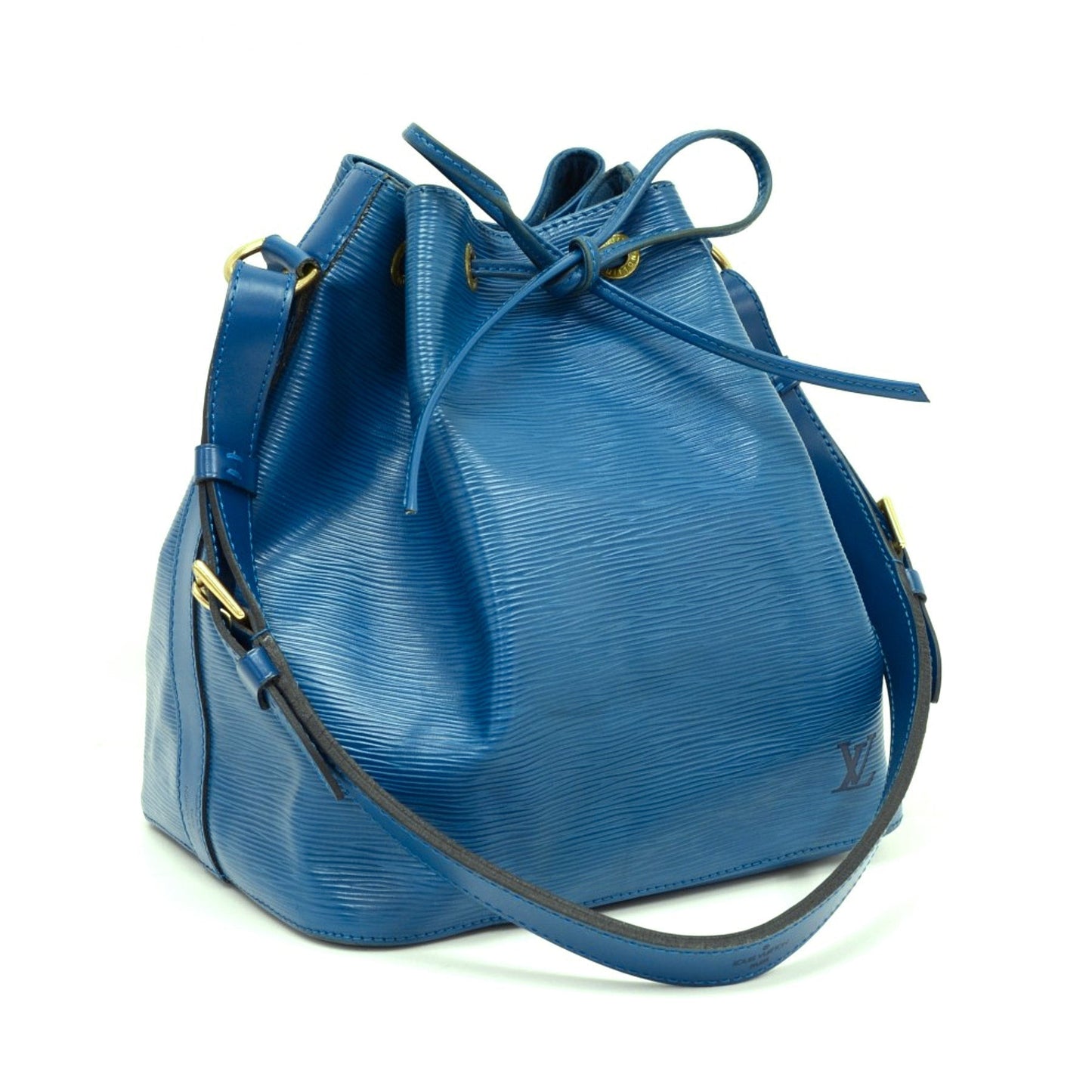 Louis Vuitto Petit Noe Blue Epi Leather Bag