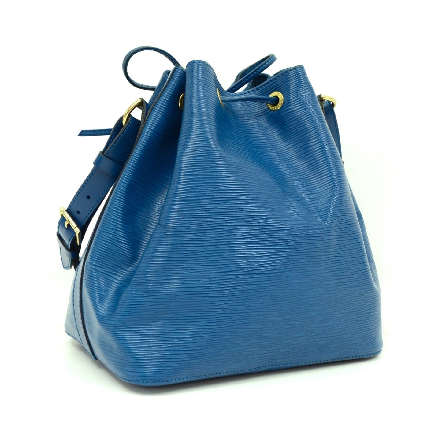 Louis Vuitto Petit Noe Blue Epi Leather Bag
