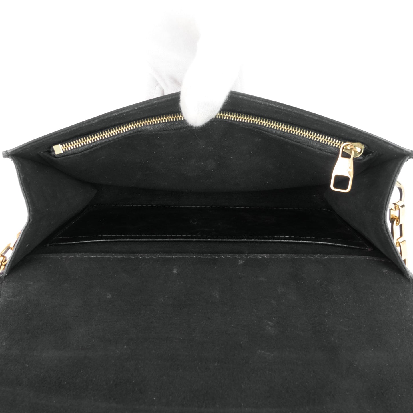 Louis Vuitto Louise GM Chain Calfskin Leather Bag