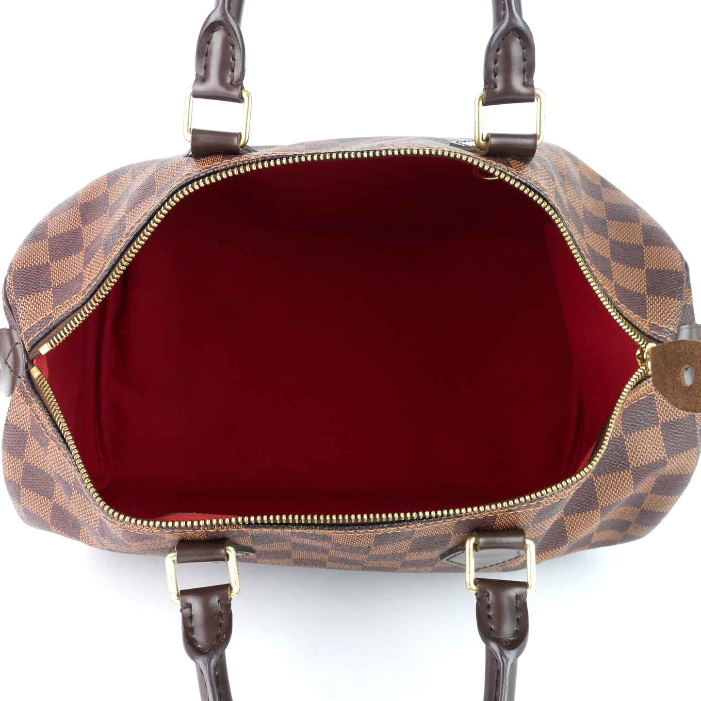Louis Vuitto Speedy 35 Damier Ebene Canvas Bag