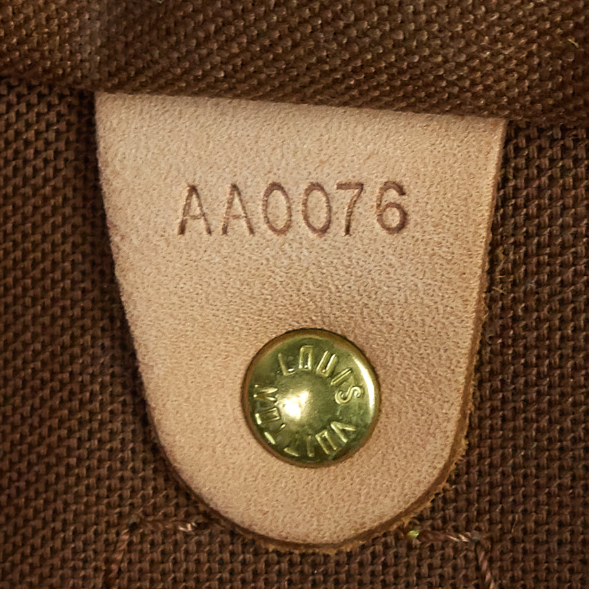 Louis Vuitto Speedy 30 Monogram Canvas Bag
