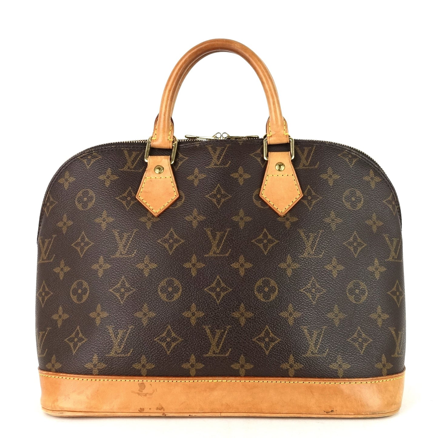 Louis Vuitto Alma Monogram Canvas Handbag with Strap