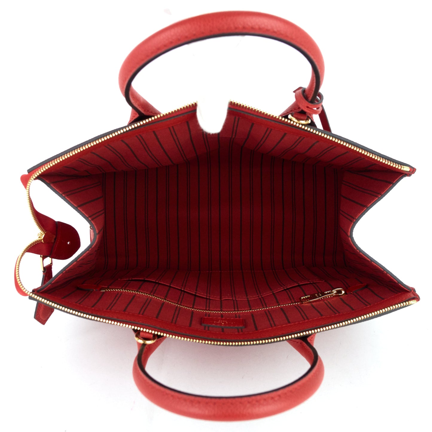 Louis Vuitto Pont-Neuf GM Red Monogram Empreinte Leather Bag