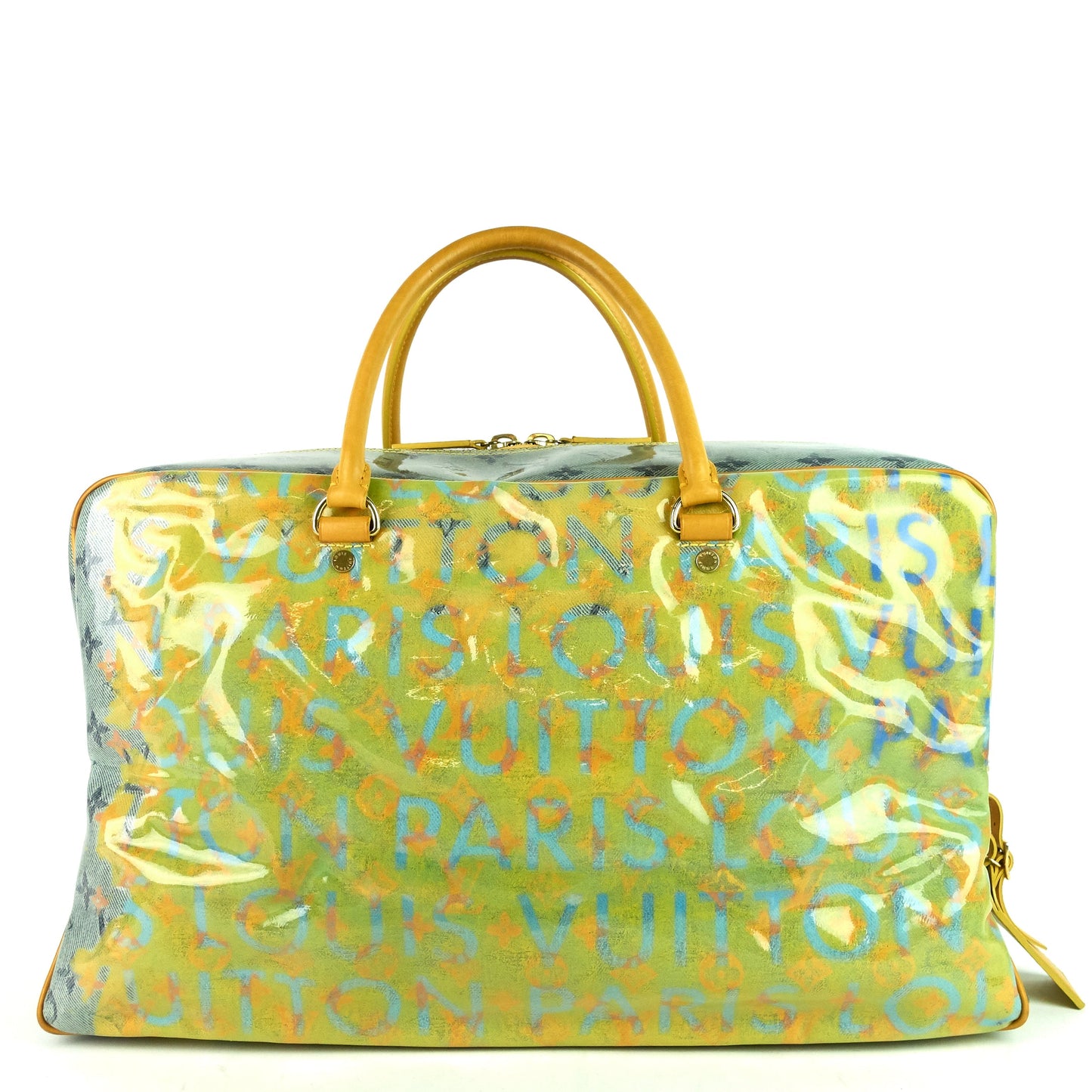 Louis Vuitto Richard Prince Defile Weekender GM Pulp Canvas Bag