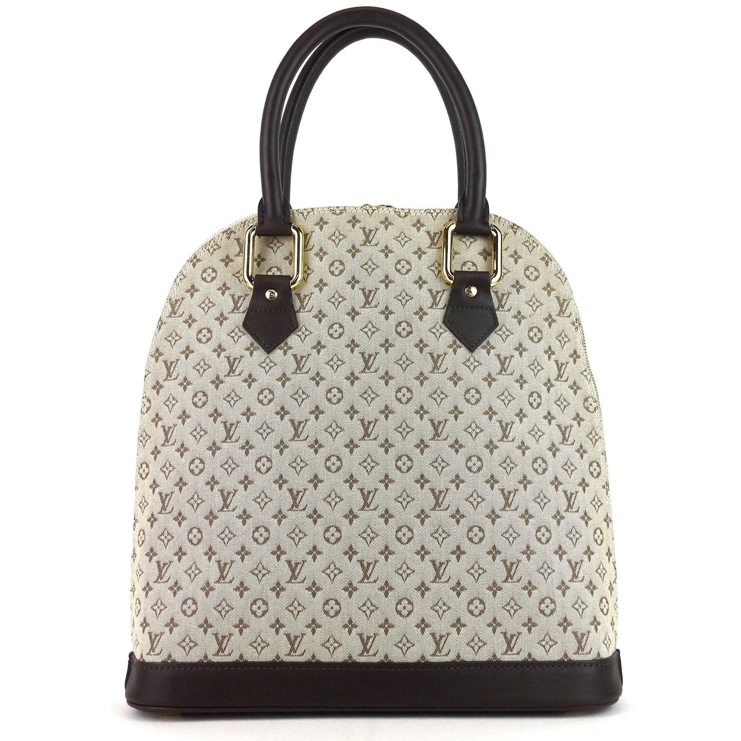 Louis Vuitto Alma Haut Mini Lin Canvas Handbag