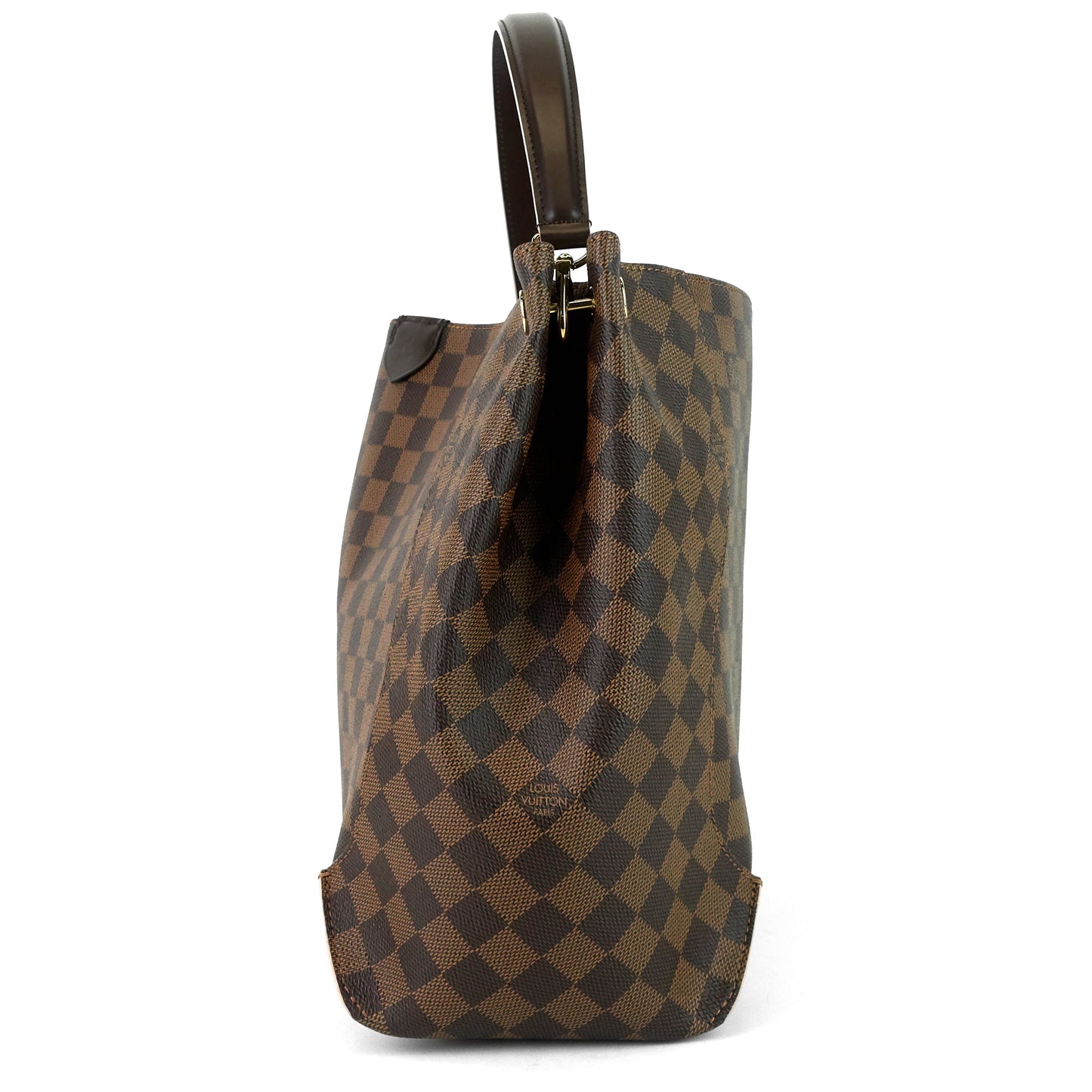 Louis Vuitto Caissa Damier Ebene Canvas Hobo Bag
