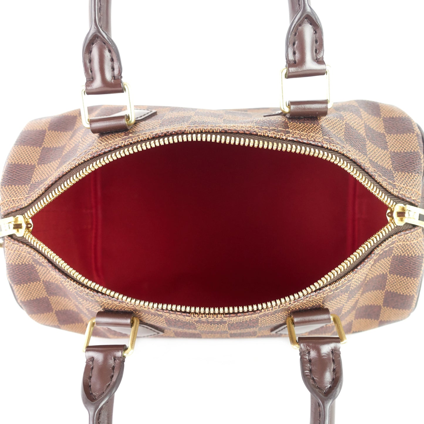 Louis Vuitto Speedy BandouliÃ¨re 25 Damier Ebene Canvas Bag