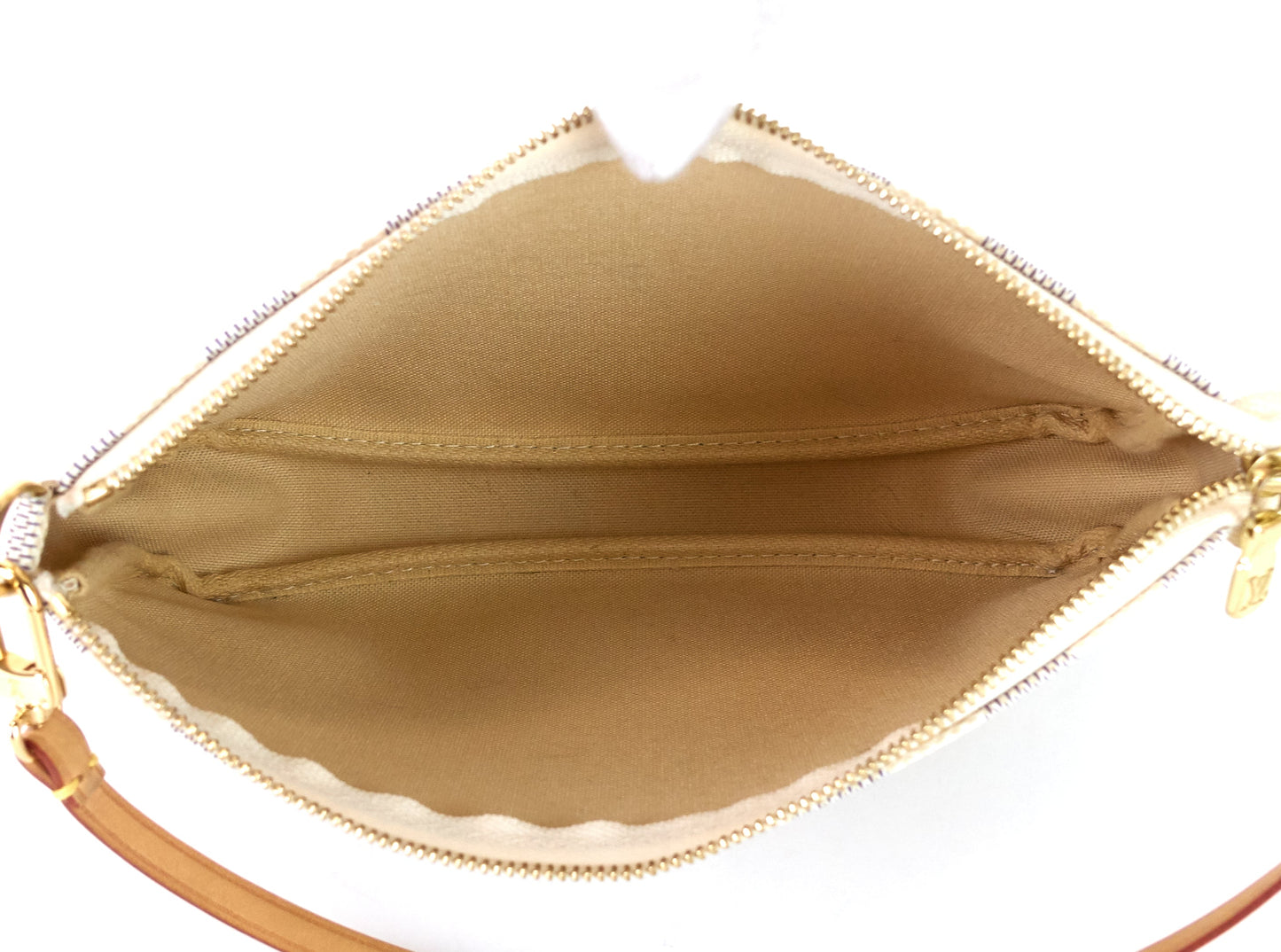 Louis Vuitto Pochette Accessoires Damier Azur Canvas Bag