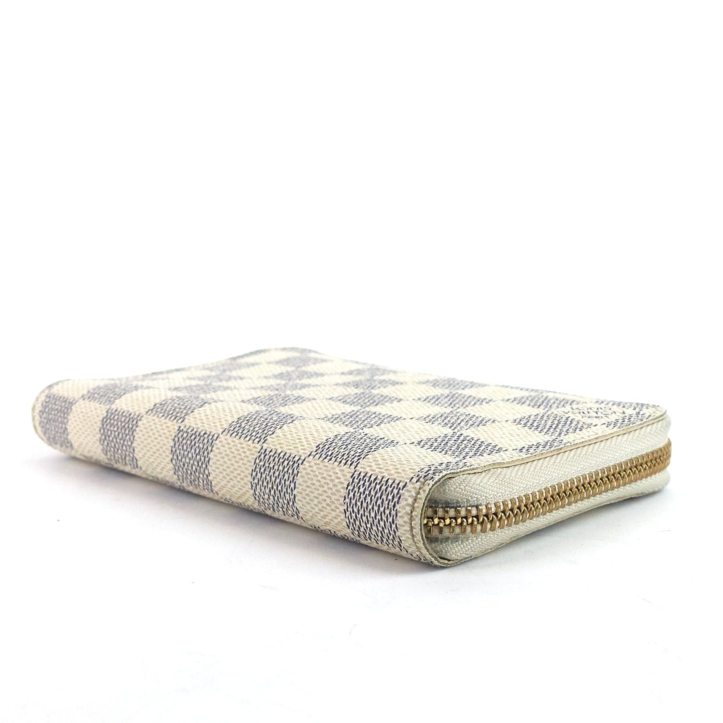 Louis Vuitto Zippy Compact Damier Azur Canvas Wallet