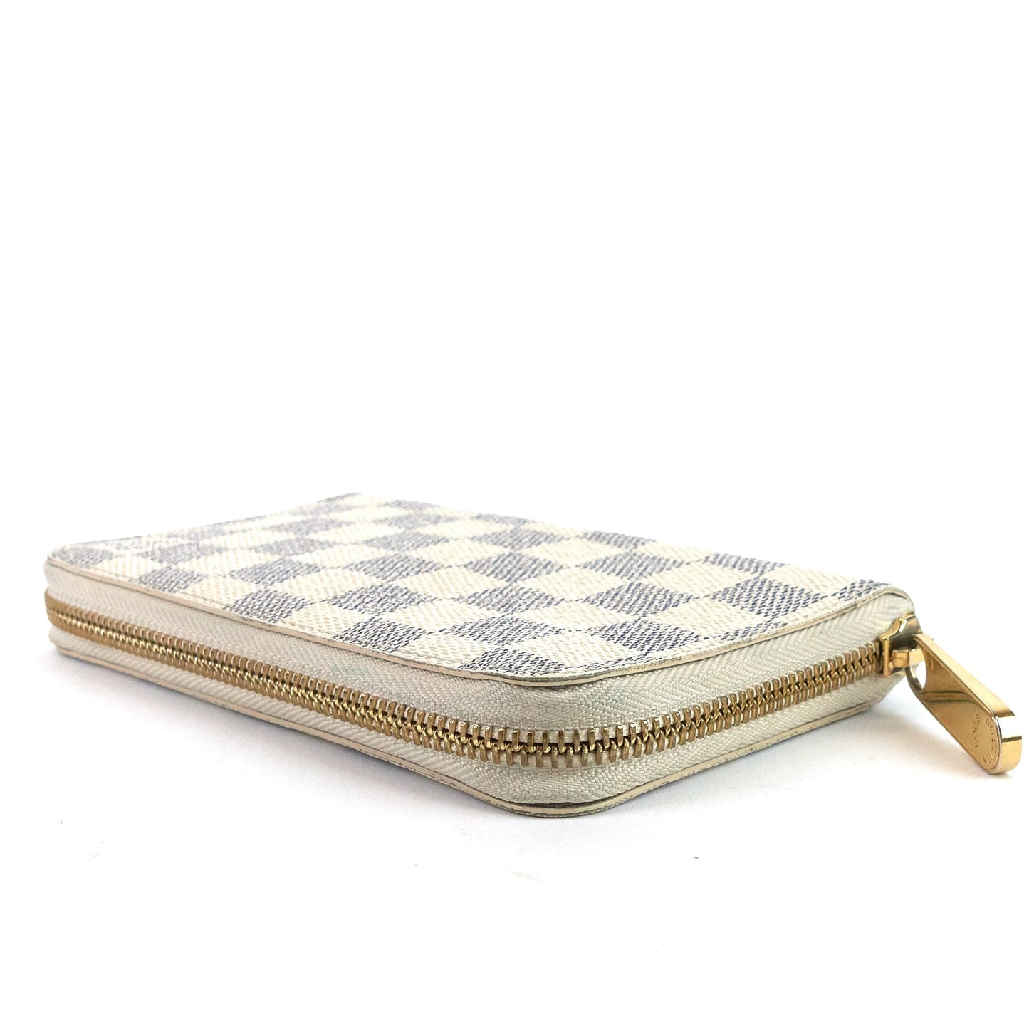Louis Vuitto Zippy Compact Damier Azur Canvas Wallet