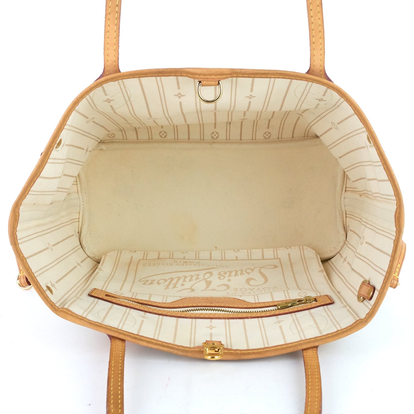 Louis Vuitto Neverfull PM Damier Azur Canvas Bag