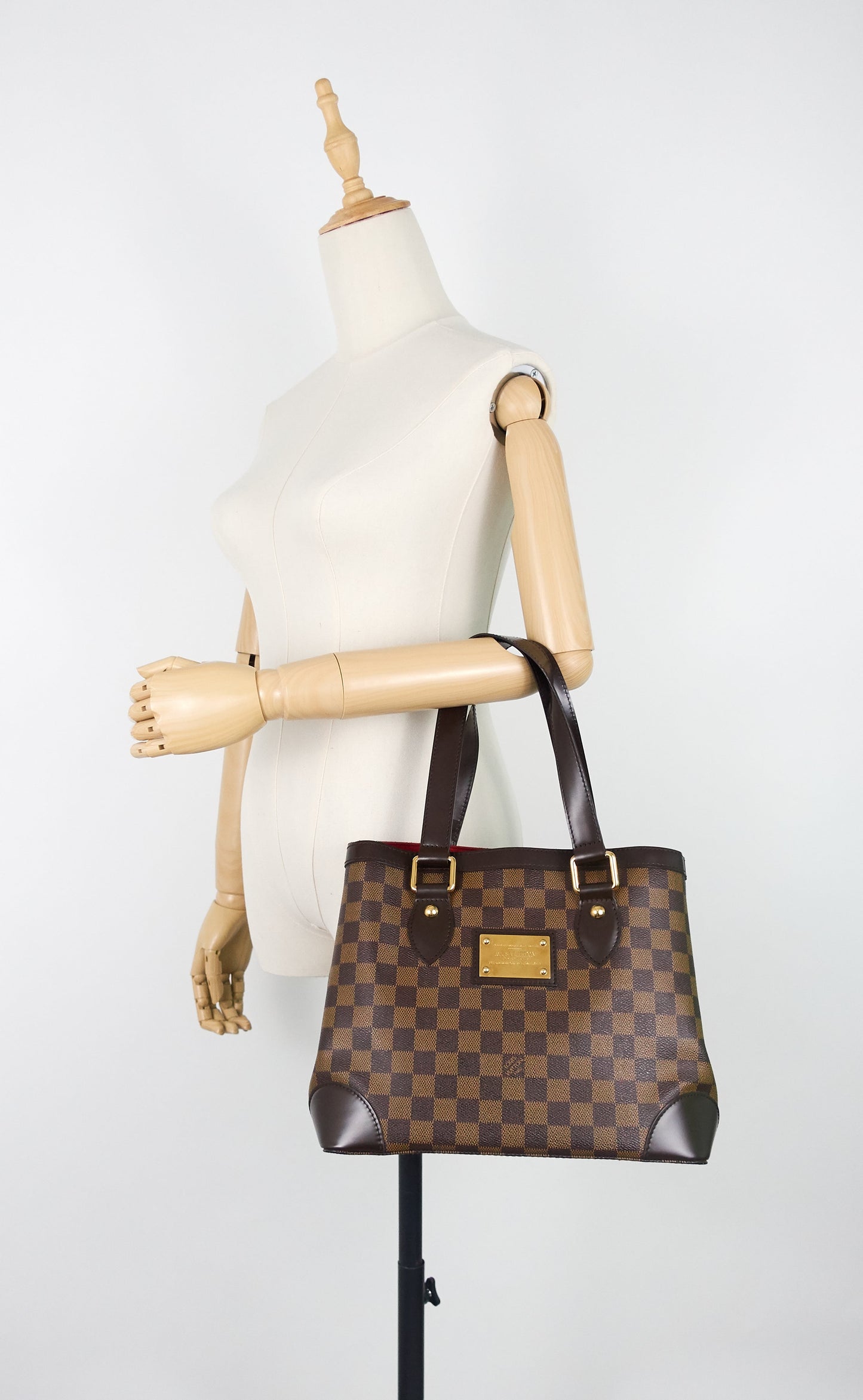 Louis Vuitto Hampstead PM Damier Ebene Canvas Bag
