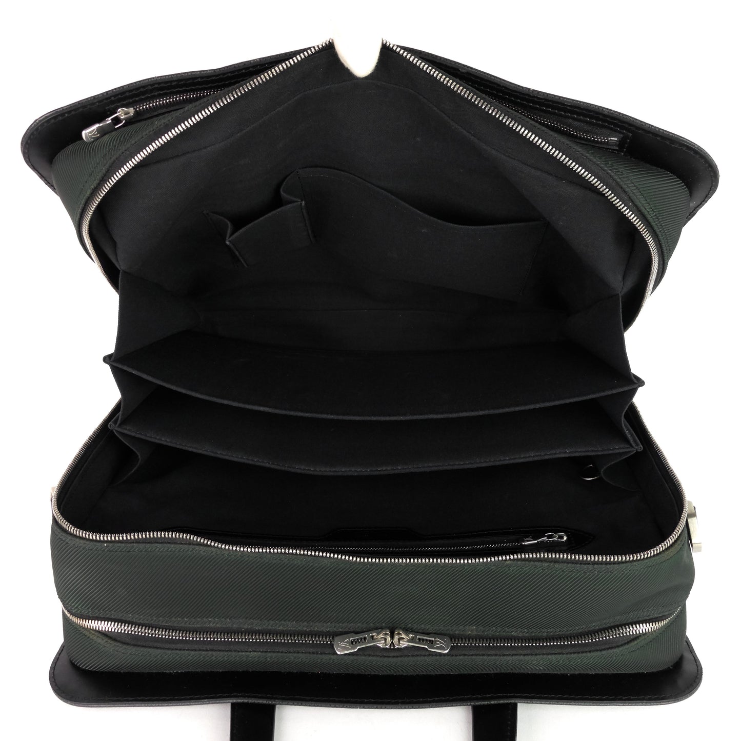 Louis Vuitto Nevski Taiga Leather Briefcase Bag