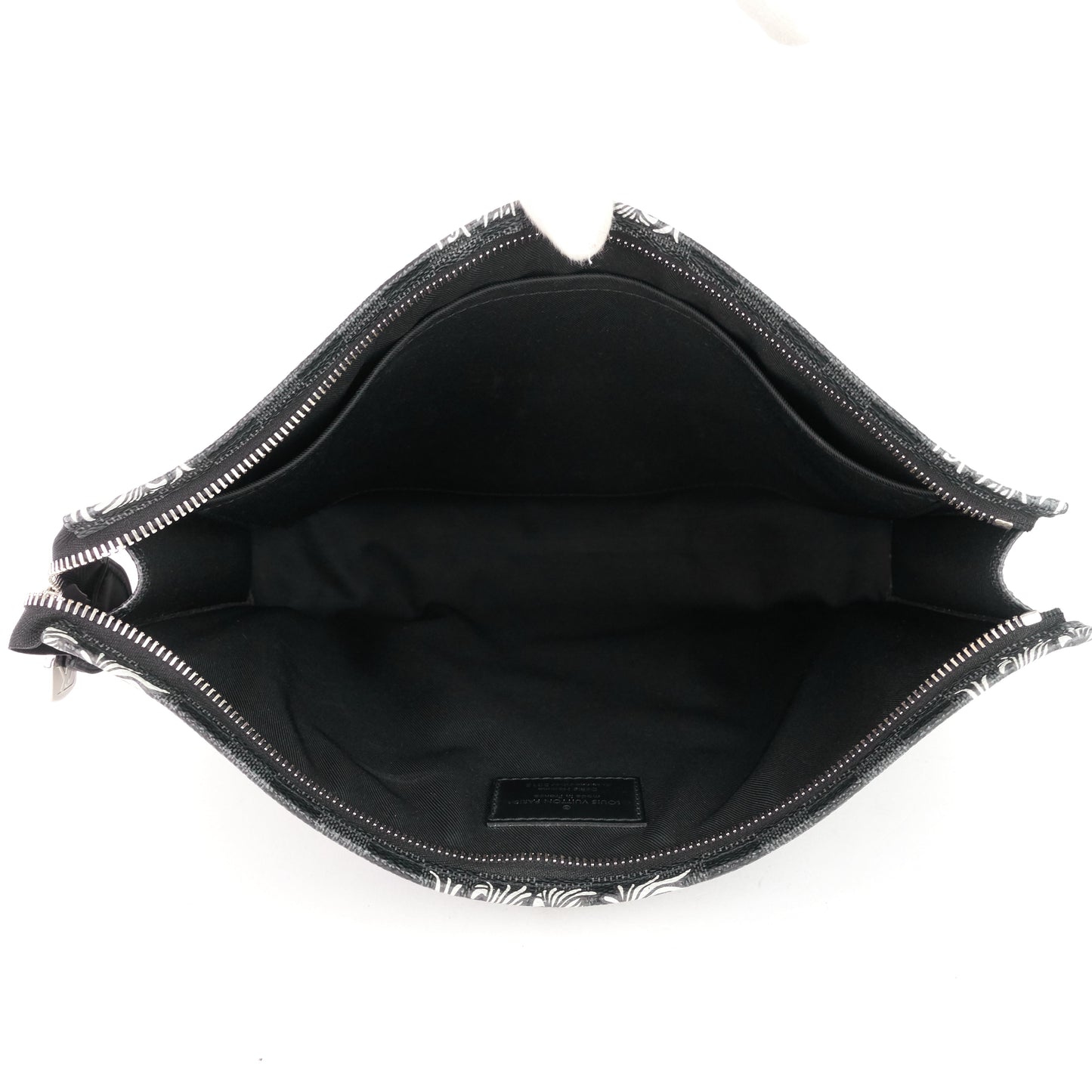 Louis Vuitto Pochette Voyage Rope Damier Graphite Canvas Clutch Bag
