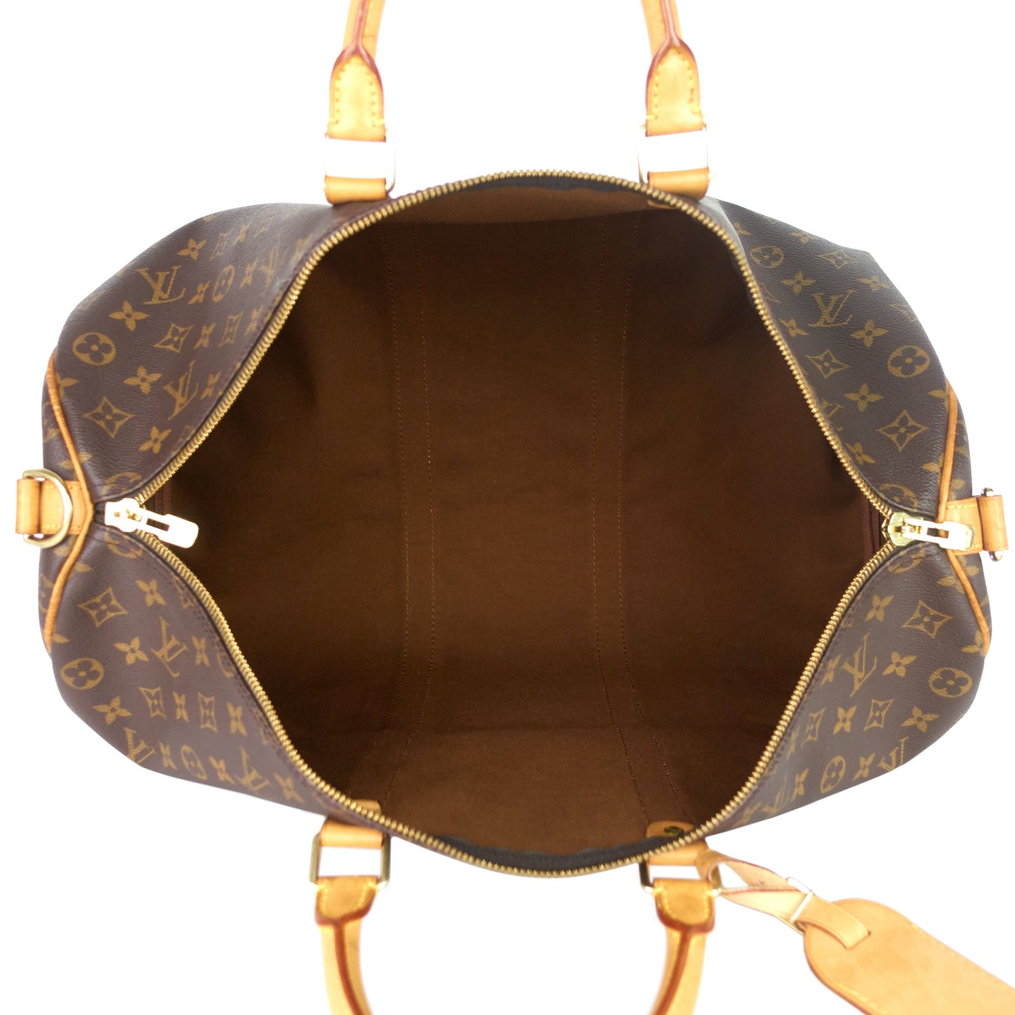 Louis Vuitto Keepall 50 BandouliÃ¨re Monogram Canvas Bag