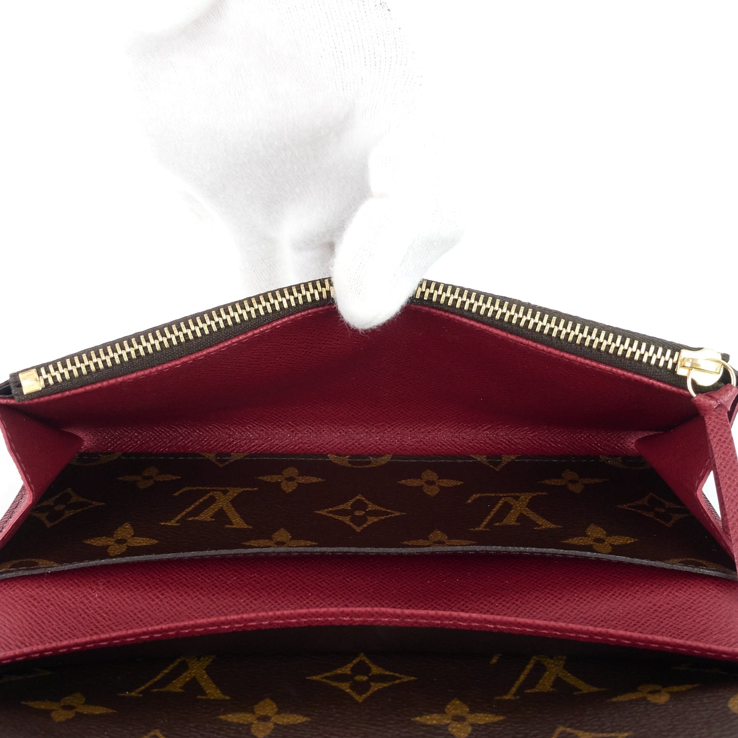 Louis Vuitto Emilie Fuchsia Monogram Canvas Wallet