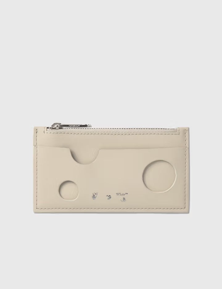 OFF WHITE BURROW ZIPPED COIN PURSE