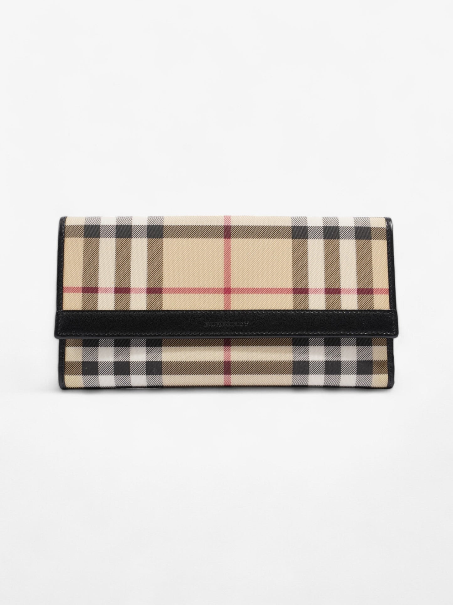 Burberry Long Wallet Nova Check / Black Nylon