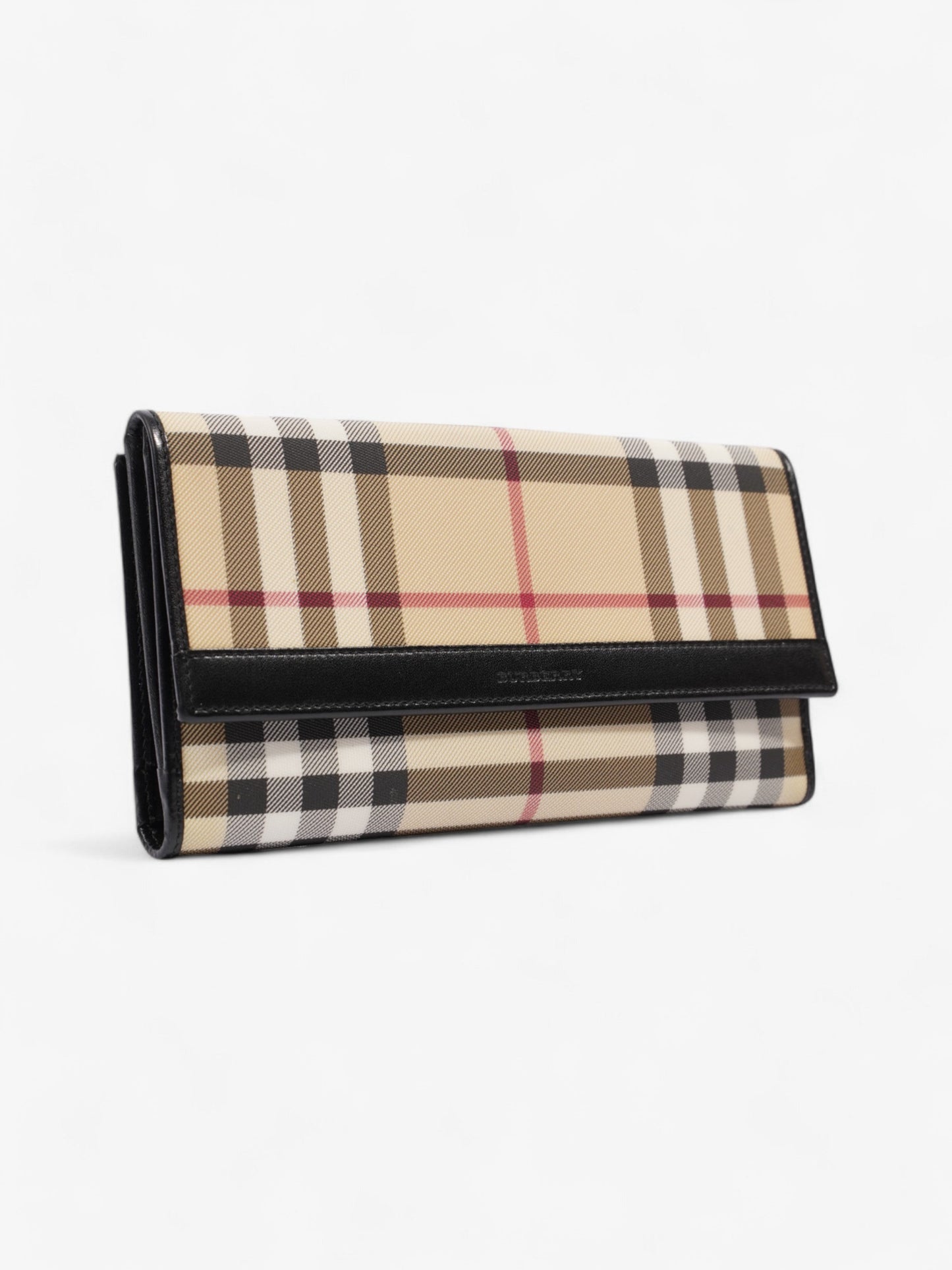 Burberry Long Wallet Nova Check / Black Nylon