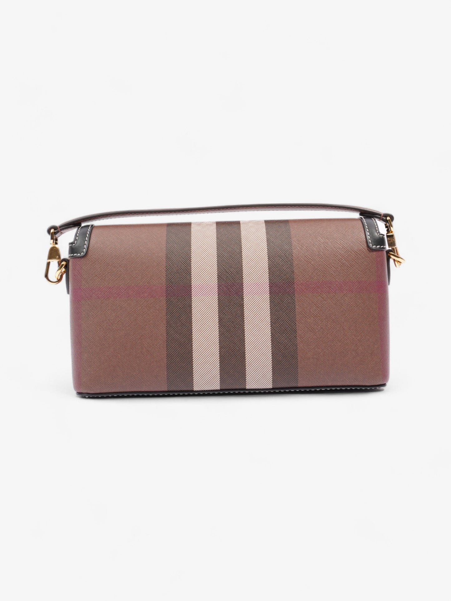 Burberry Elongated Note Dark Birch Brown Canvas