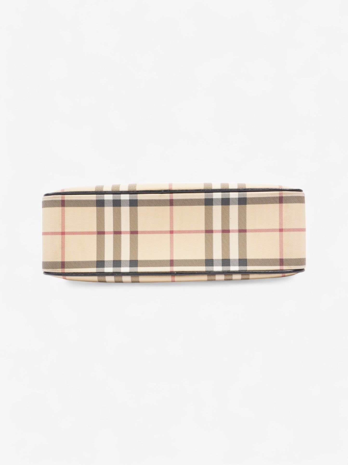 Burberry Top Handle Bag Nova Check / Black Canvas