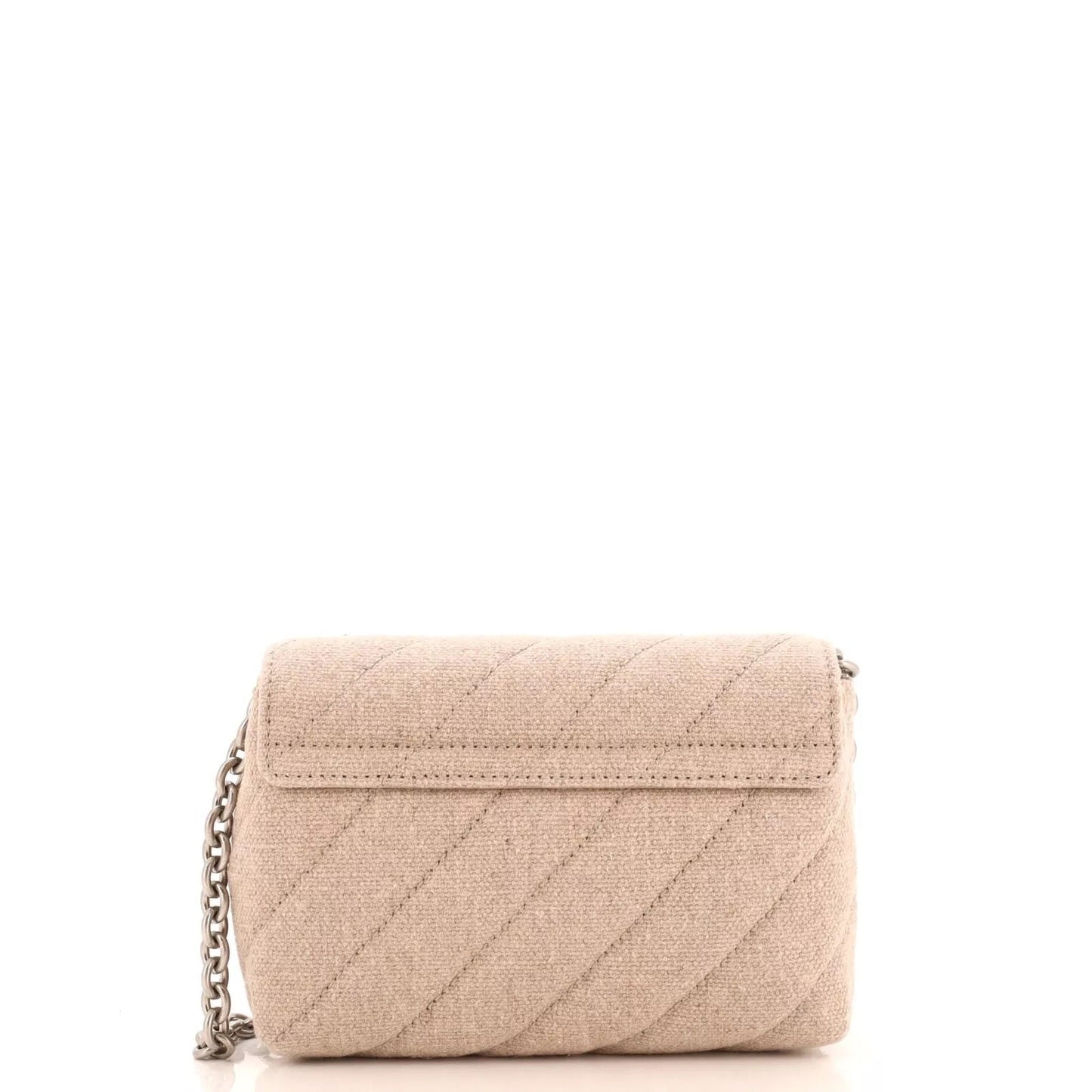 OFF-WHITE QUILTED LINEN JACKHAMMER 17 CROSSBODY BAG