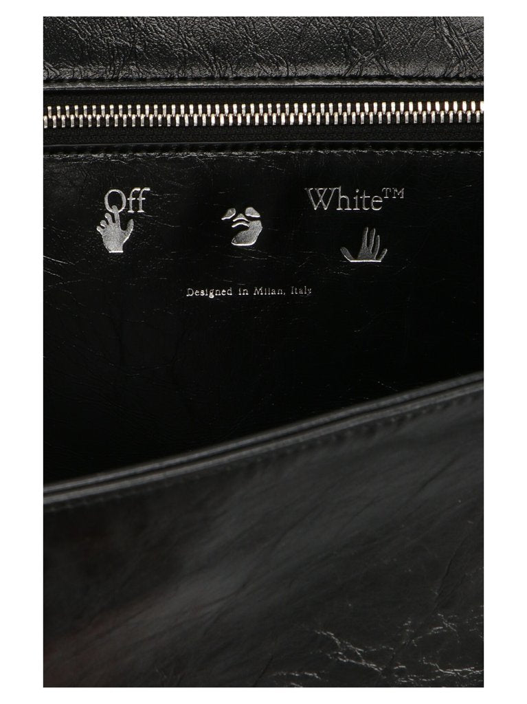 OFF WHITE COMMERCIAL LOGO TOTE BAG