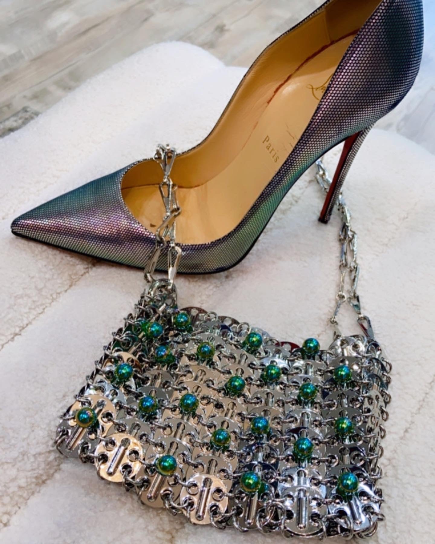 PACO RABANNE 1969 NANO SHOULDER BAG