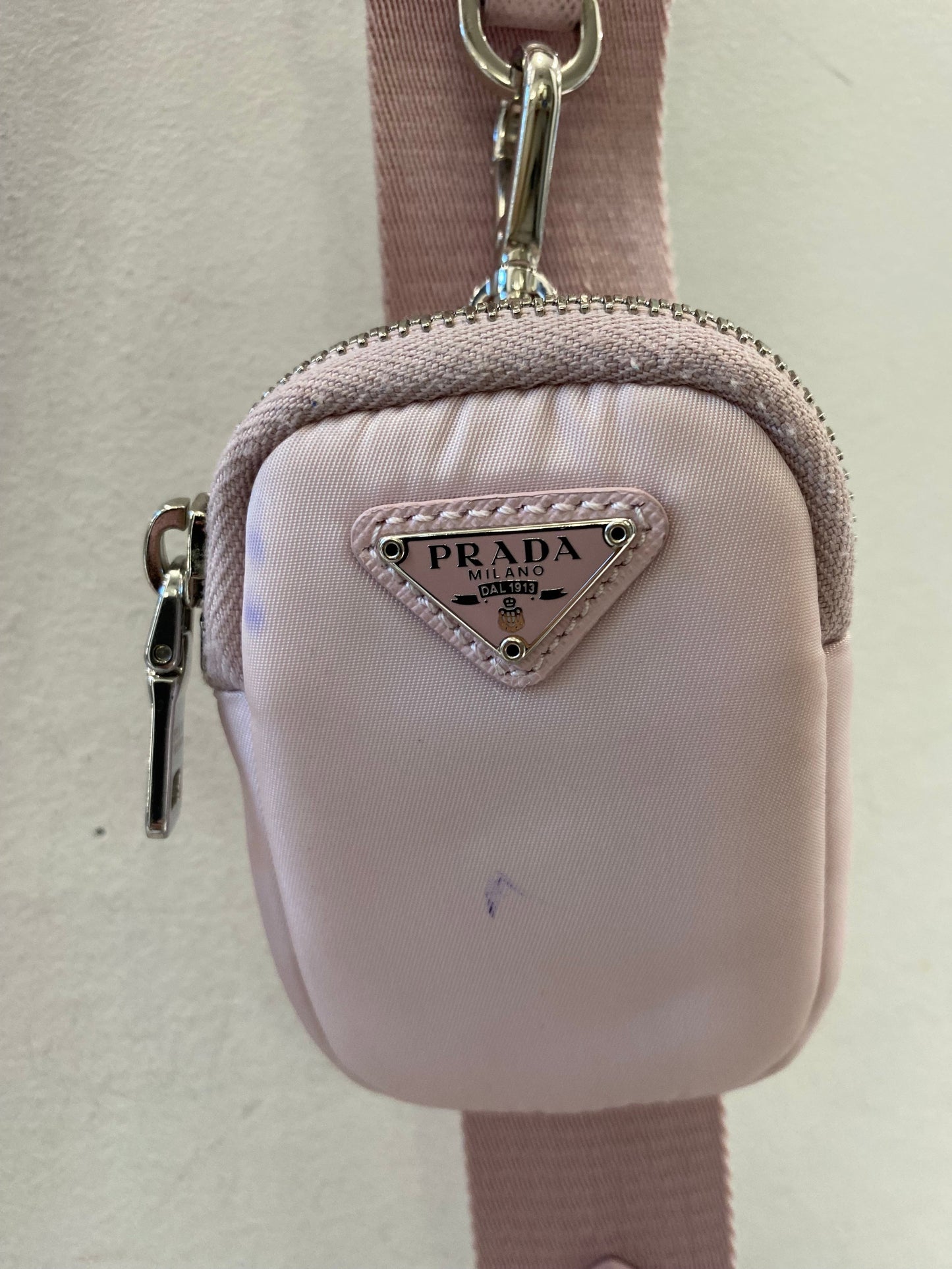 PRADA RE-EDITION 2005 ALABSTER NYLON CROSSBODY BAG