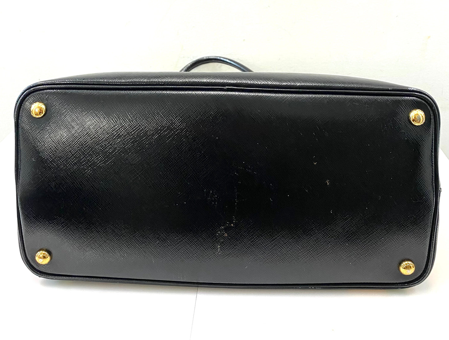 PRADA SHINY SAFFIANO VERNICE LEATHER DOUBLE HANDLE TOTE BAG