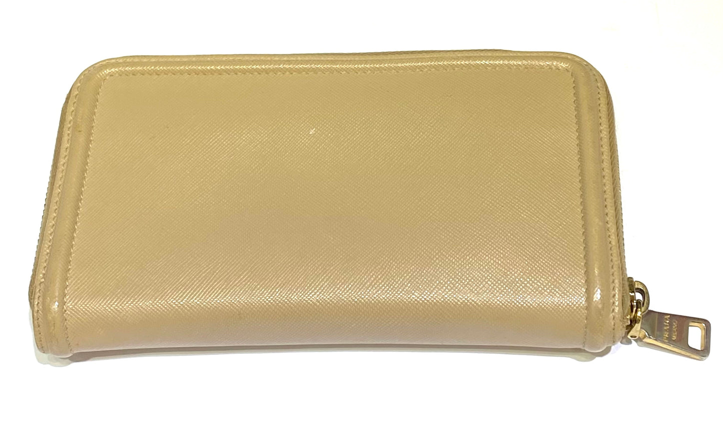 PRADA SAFFIANO LEATHER ZIP-AROUND CONTINENTAL WALLET