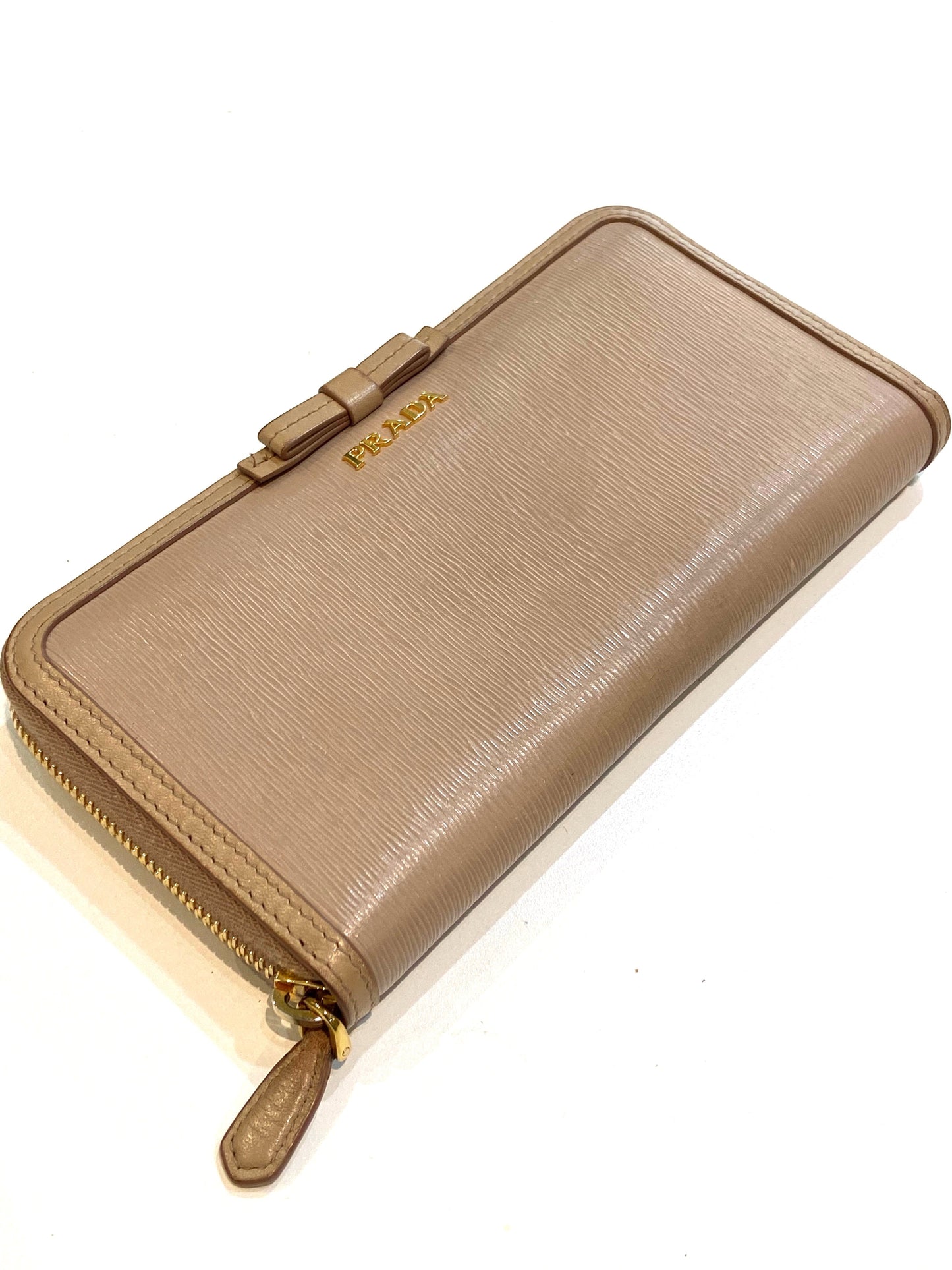PRADA VITELLO MOVE LEATHER CONTINENTAL WALLET