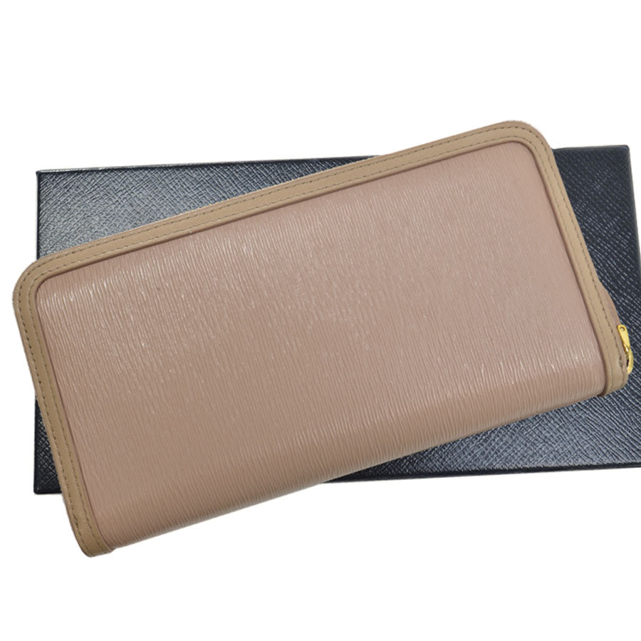 PRADA VITELLO MOVE LEATHER CONTINENTAL WALLET