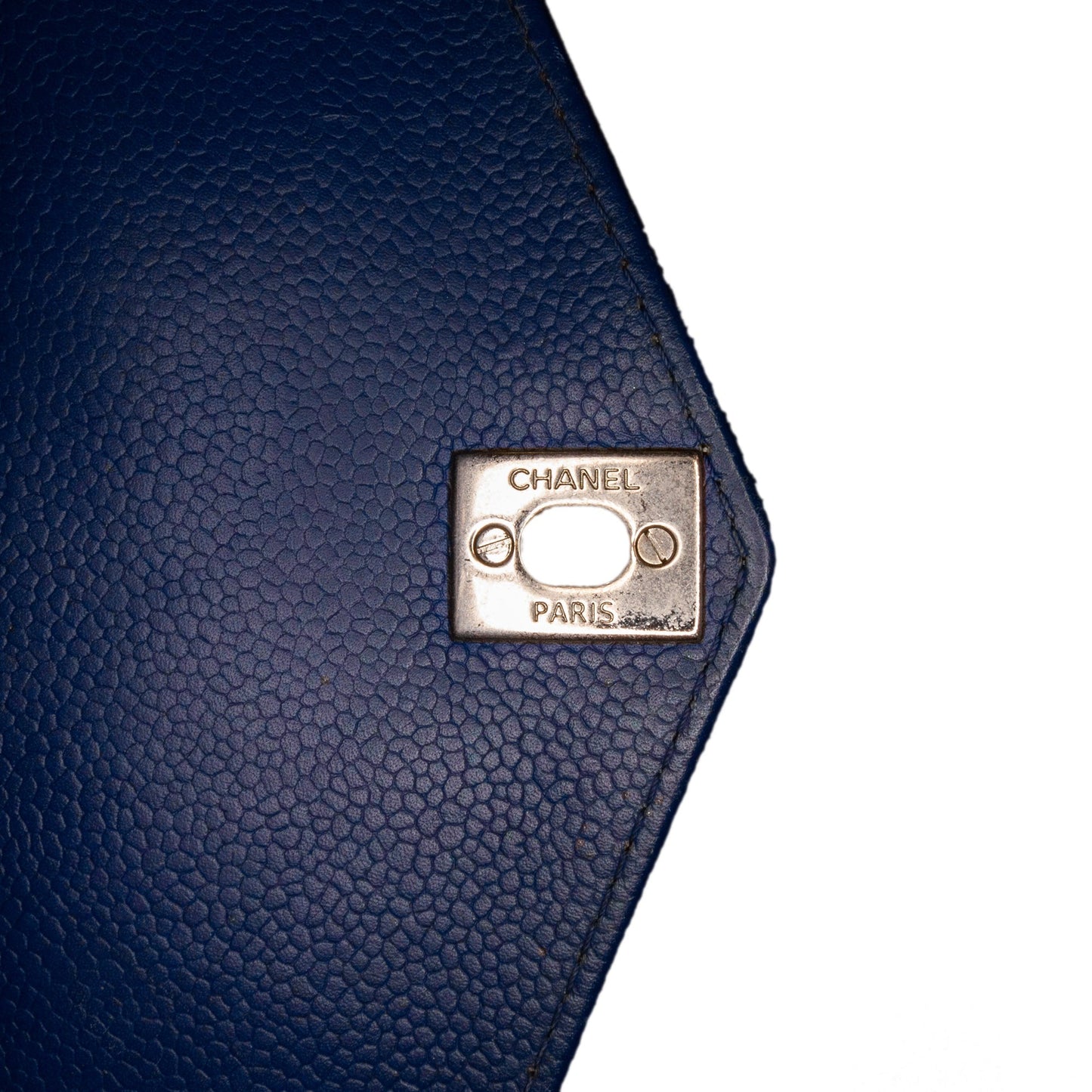 Chanel Mini Caviar Chevron Data Center Envelope Flap Bag