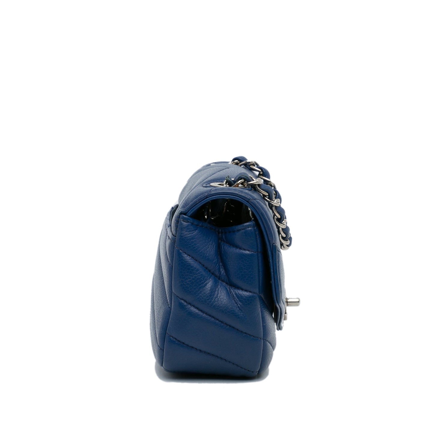Chanel Mini Caviar Chevron Data Center Envelope Flap Bag