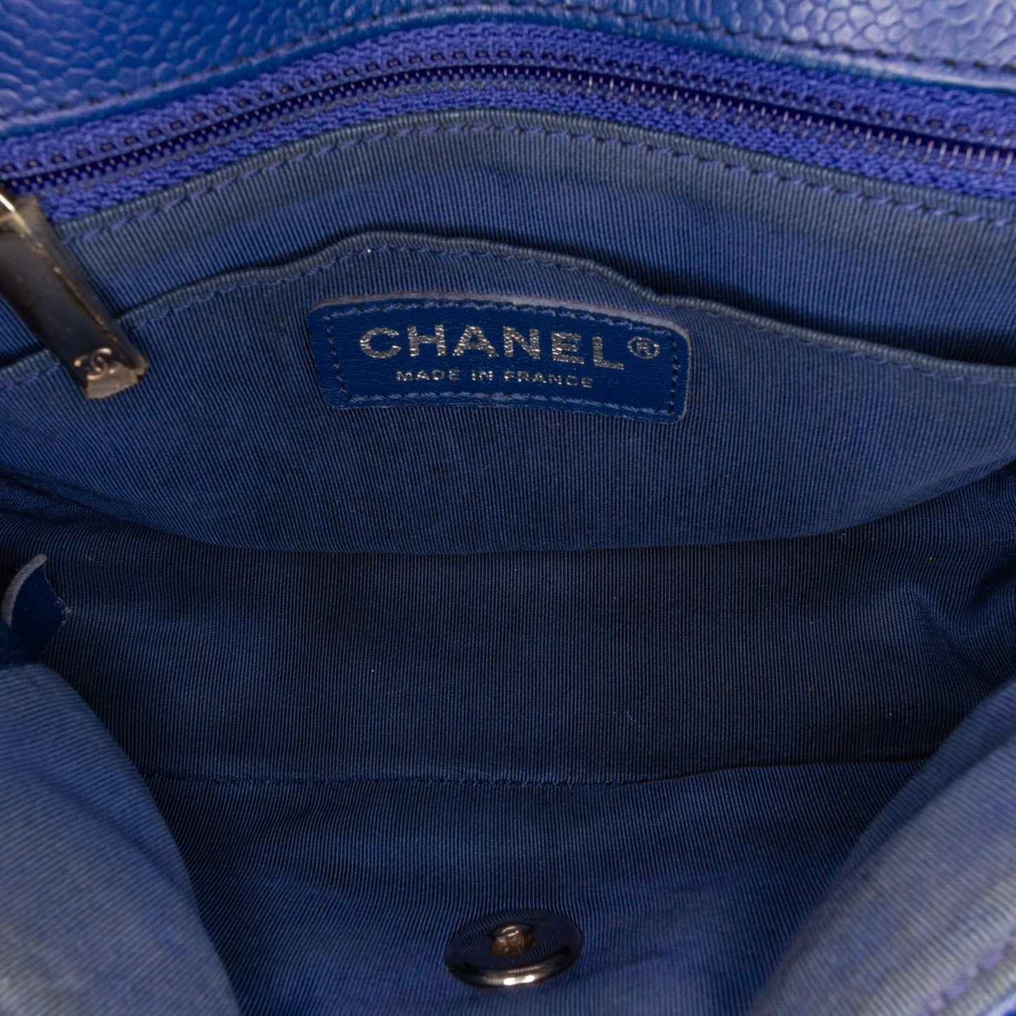 Chanel Mini Caviar Chevron Data Center Envelope Flap Bag