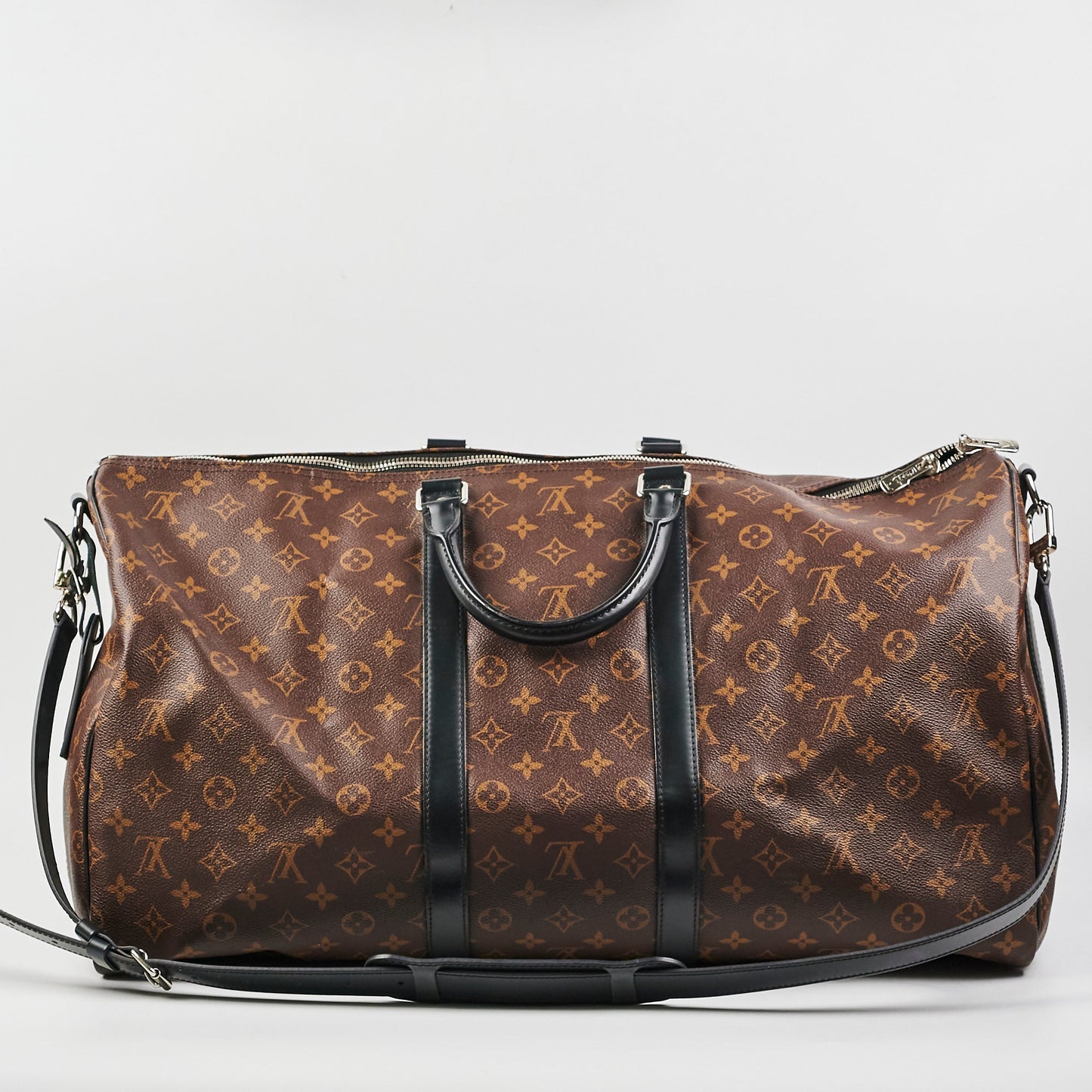 Louis Vuitton Keepall 55 Bandouli猫re Monogram Macassar