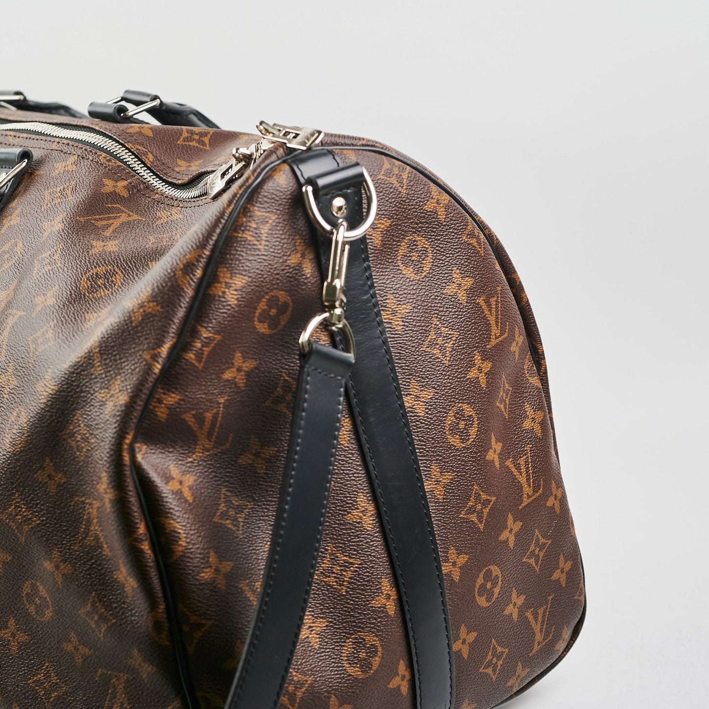 Louis Vuitton Keepall 55 Bandouli猫re Monogram Macassar