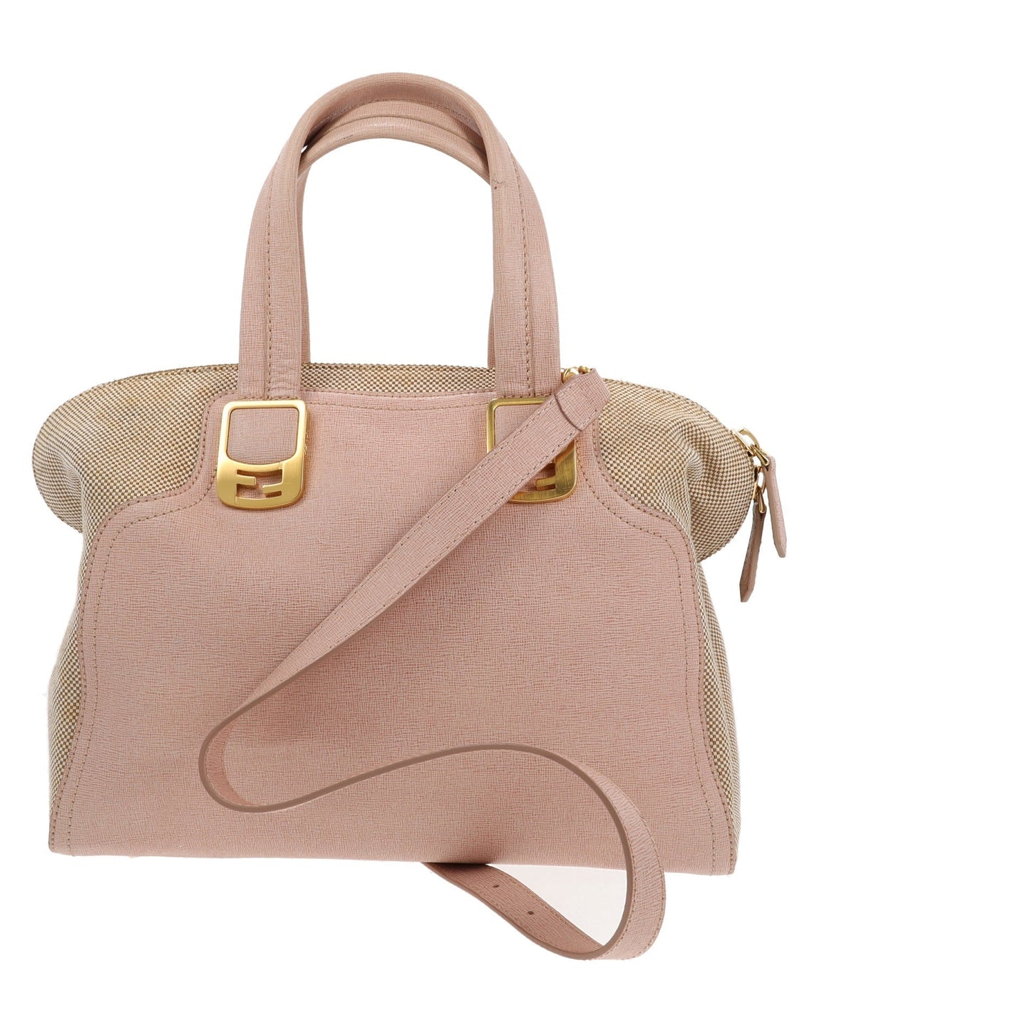 FENDI Chameleon Handbag in Pink Leather