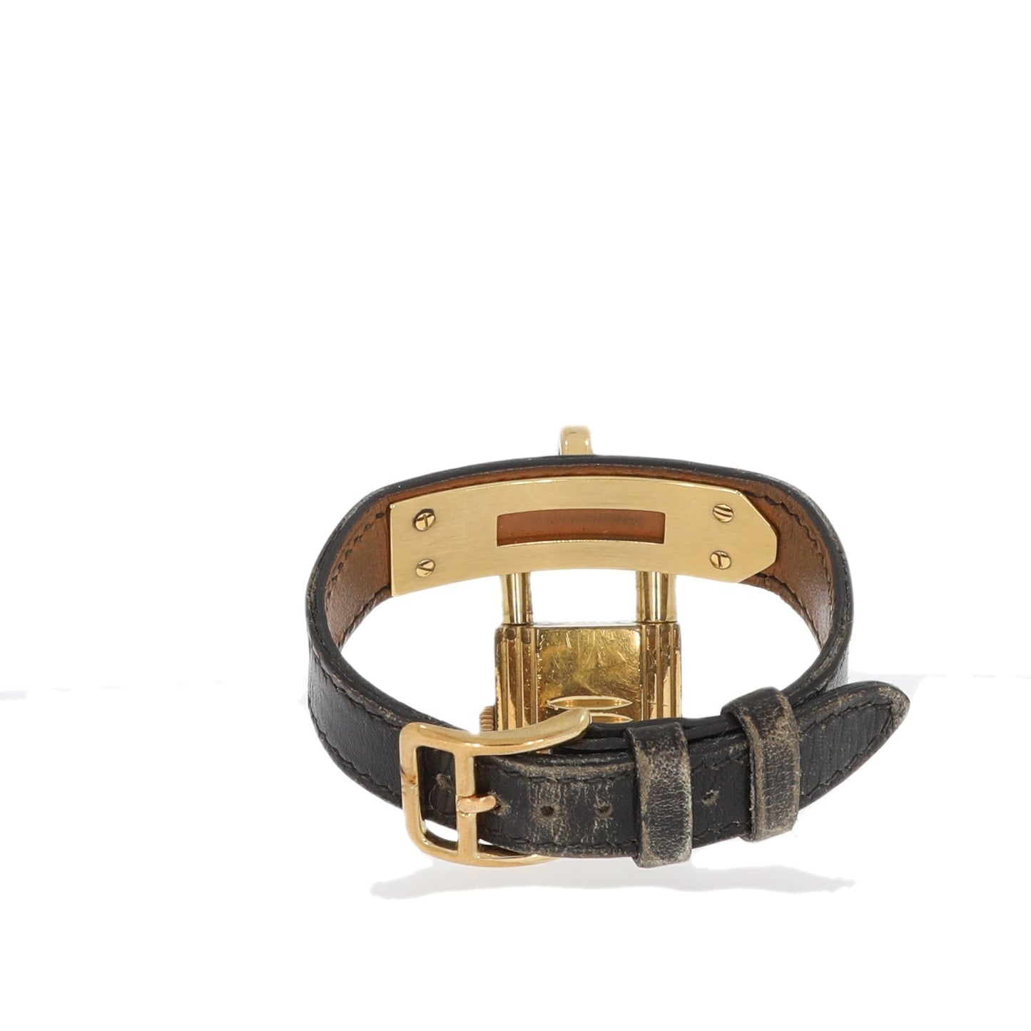HERMES Kelly Watch in Black Leather