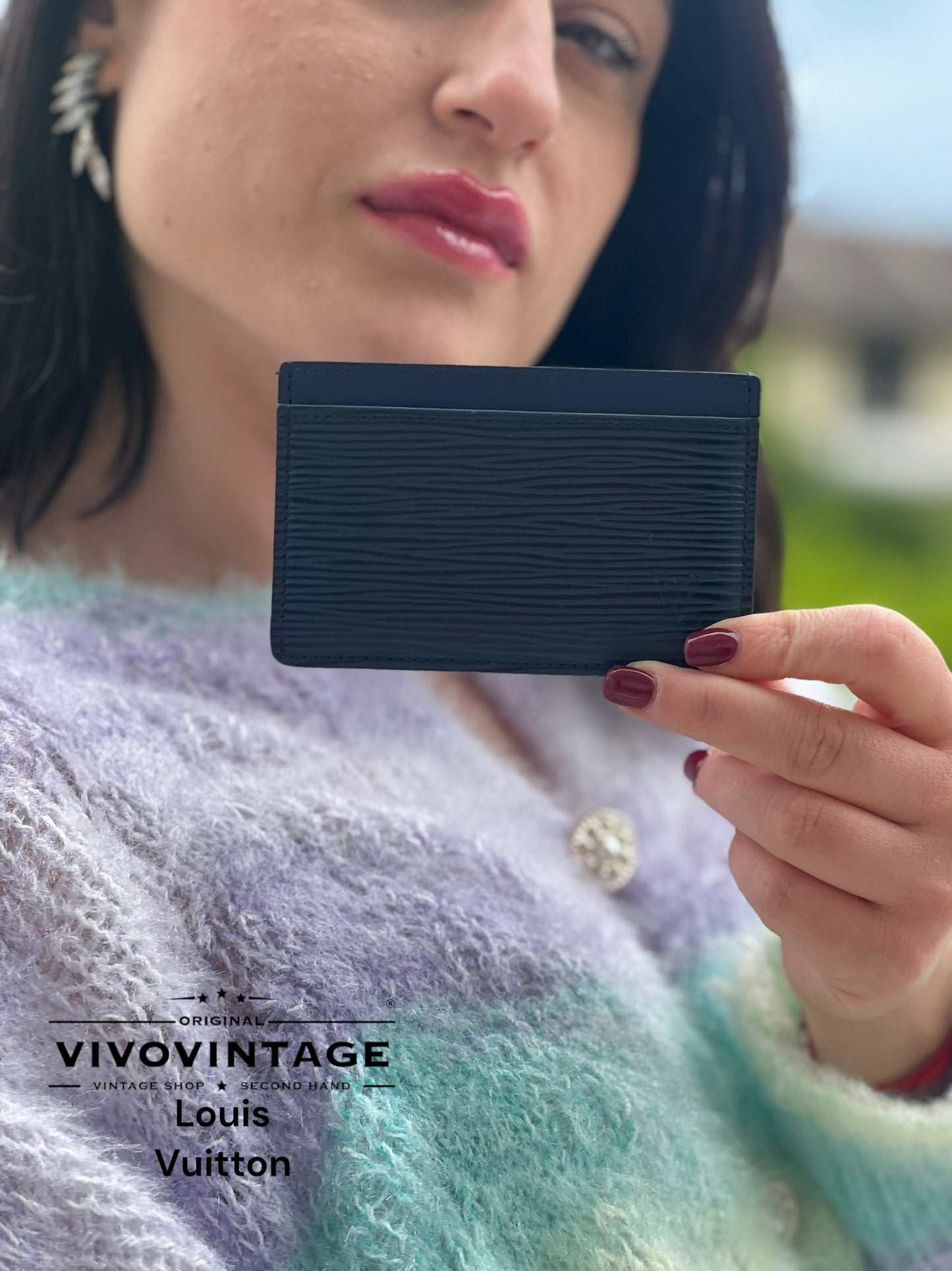 Porta carte di credito Louis Vuitton Epi