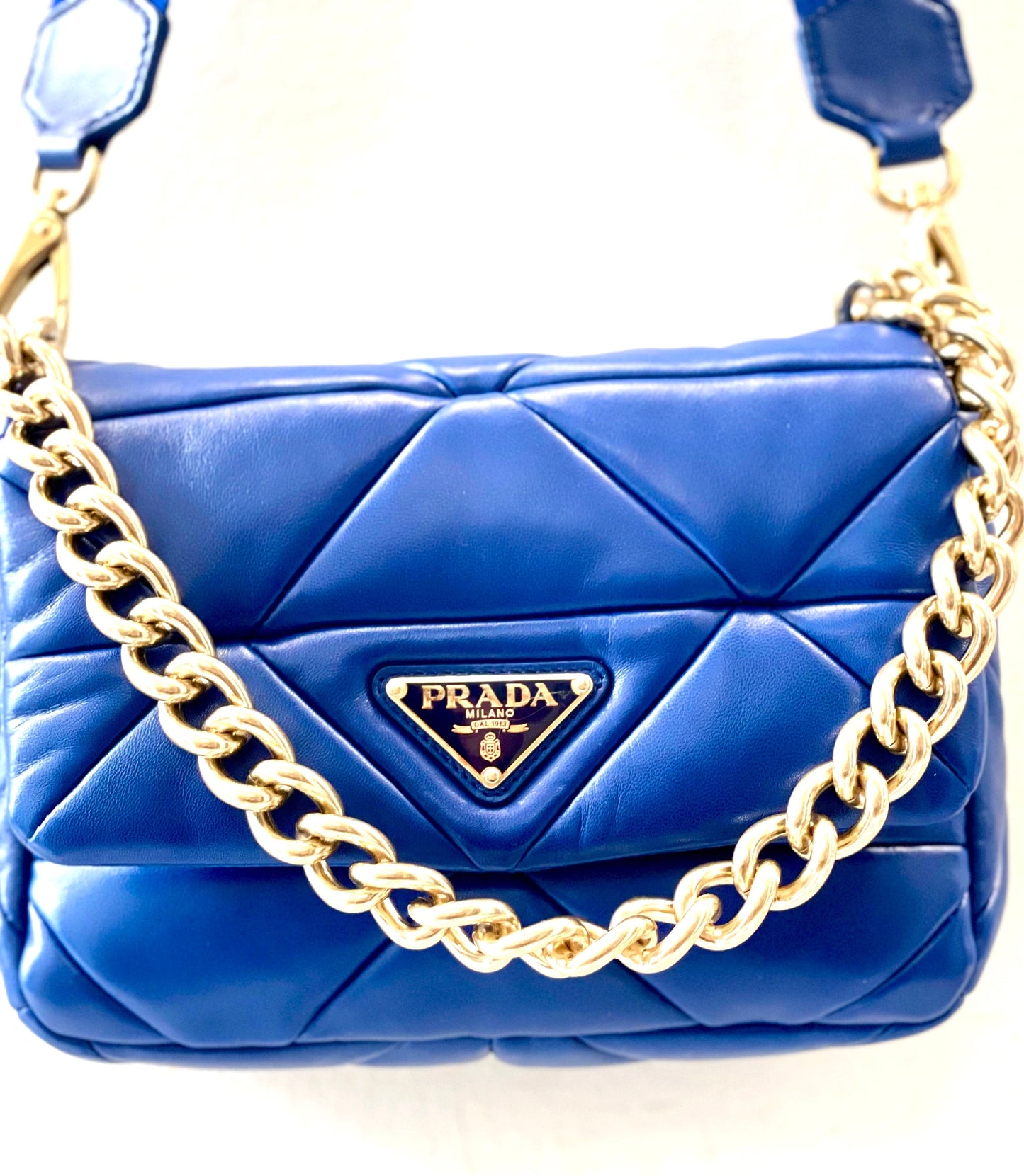 PRADA SYSTEM NAPPA LEATHER PATCHWORK BAG