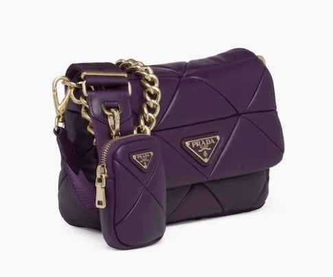 PRADA SYSTEM NAPPA LEATHER PATCHWORK BAG